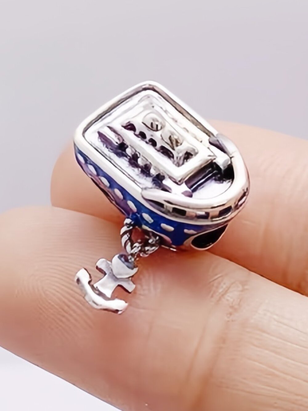 Pandora Anchored Cruise Ship Charm